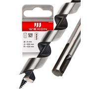 Mèche hélicoïdale SDS Plus - 6 mm x 600 mm - Extra longue - Compatible avec Bosch Hilti Makita Metabo - Qualité supérieure - Type Lewis - Pour marteau de démolition et marteau à percussion