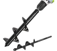 WORKPRO Mèche Jardin Tarière Ø 80 et Ø 40 mm 2 Pièces, Forets de Jardin en Spirale, Outil de Plantation Pratique pour Faire Rapidement Trou et Planter des Fleurs Arbres Arbustes
