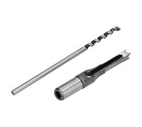 Mèche Mortaiseuse Carrée HSS 10mm pour Bois Travail Menuiserie | Acier traité thermiquement, évacuation copeaux gaine U, trous carrés précis