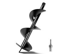 Mèche pour Tarière Ø 250 mm x 80 cm- Adaptateur SDS-Plus - Acier au manganèse - Pro Tarière pour Perceuse à Terre Foreuse Thermique