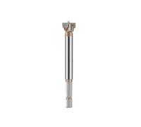 Mèche professionnelle à tige hexagonale pour charnière, 10 mm à 50 mm, lame en carbure de tungstène, design à trois dents double lame, plusieurs tailles (15 mm)