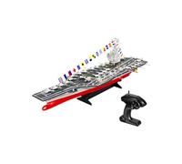 MechEdu 1/480 RC Porte-avions LHD-883 2,4 GHz RC Modèle de navire de guerre avec deux moteurs et grande vitesse, étanche avec éclairage LED, protection contre la batterie vide (RTR)
