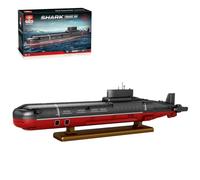 MechEdu 2895 pièces MOC-193085 - 1:250 - Kit de construction pour un sous-marin nucléaire - Chaque pièce assure une construction solide et stable - Un cadeau pour les adolescents et les adultes