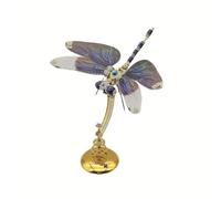 MechEdu Lot de 200 modèles de libellules en métal Steampunk 3D avec base d'affichage magnétique, une option cadeau pour les amateurs de modèles