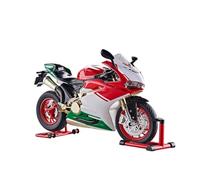 MechEdu Modèle de moto 1299s à échelle 1:9, moto de simulation avec système d'allumage et spray de fumée, moto de collection, cadeau pour les amateurs et les amateurs (1299s/rouge)