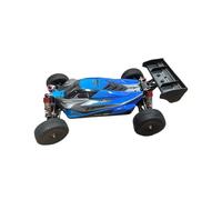 MechEdu Voiture télécommandée 1:12 RC tout-terrain, coque Typhoon 4WD sans balais avec ESC indépendant et barre de traction réglable, idéale pour les adultes (RTR/bleu)