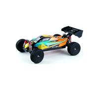 MechEdu Voiture télécommandée 1:12 RC tout-terrain, coque Typhoon 4WD sans balais avec ESC indépendant et barre de traction réglable, idéale pour les adultes (RTR/jaune)