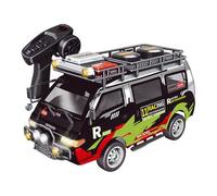 MechEdu Voiture télécommandée entièrement proportionnelle 1:24, modèle de voiture RC synchronisée 4WD, idéale pour les débutants et les adultes (version RTR/noir)