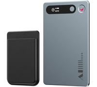 MECHEN Enregistreur Vocal IA, 64 Go Dictaphone Enregistreur Numérique, Transcription en 81 Langues et Résumé IA, Contrôle par App, Cloud illimité, pour Conférence et Appel (Gris)