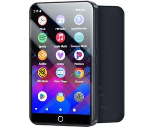 MECHEN Lecteur MP3 Android WiFi Bluetooth, Processeur 8-Cœurs, 3+32GB Mémoire, Écran 4" Tactile, Compatible Spotify Deezer Amazon Music Audible