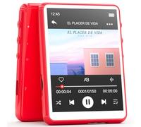 MECHEN Lecteur MP3 Bluetooth 5.3, 64 Go Écran Tactile MP3 Baladeur Enfant USB C Radio FM, Haut-Parleur HD Intégré, Enregistreur Vocal, Son HiFi, Écouteurs Housse de Protection Inclus (Rouge, 64GO)