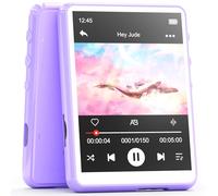 MECHEN Lecteur MP3 Bluetooth 5.3, 64 Go Écran Tactile MP3 Baladeur Enfant USB C Radio FM, Haut-Parleur HD Intégré, Enregistreur Vocal, Son HiFi, Écouteurs Housse de Protection Inclus (Violet, 64GO)