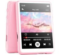 MECHEN Lecteur MP3 Bluetooth 5.3, 64 Go Écran Tactile MP3 Baladeur Enfant USB C Radio FM, Haut-Parleur HD Intégré, Enregistreur Vocal, Son HiFi, Écouteurs Housse de Protection Inclus (Rose, 64GO)