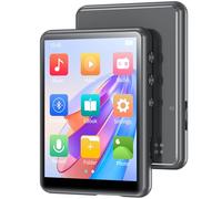 MECHEN Lecteur MP3 Bluetooth 5.3 avec écran tactile, lecteur MP3 64 Go avec haut-parleur, son Hi-Fi, radio FM, musique, vidéo, e-book, enregistreur vocal