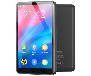 MECHEN Lecteur MP3 Spotify, Bluetooth MP4 Radio WiFi Android 9.0, Écran Tactile 4 Pouces, pour Enfants et Loisirs, Autonomie Longue