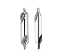 Mèches à Centrer à Angle Foret central combiné HSS A type B 60 degrés M35, jeu de mèches d'angle 1-10mm, foret métallique en carbure 1 pièce(A type 2.5mm-150mm)