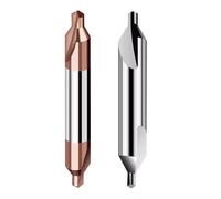 Mèches à Centrer à Angle Foret central en carbure, chanfrein à lattes, forme A for métal et aluminium(A-BF2055(1PCS),5xD10x60)