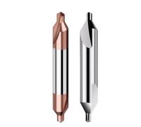 Mèches à Centrer à Angle Foret central en carbure, chanfrein, foret à lattes A 60 °, diamètre de forme 1 1.5 1.6 2 3.15 4 5 6 8 for métal aluminium 1 pièces(Uncoated,3.15XD8X50L)