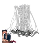 Mèches de Bougie pour la Fabrication de Bougies,Mèche de Produit - Ensemble de mèches cirées - 50 pièces DIY Craft Set de mèches, mèches Longues en Coton, Bougies parfumées Bricolage