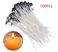 Mèches de bougies cirées (20 cm) 100 pièces