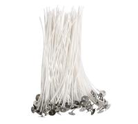 Mèches De Bougies En Coton Sans Flamme De 20cm, 100 Pièces, Pré-Cirées Pour La Fabrication De Bougies D'anniversaire Et De Noël