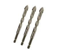 Mèches De Forage Excentriques Crantées | Mèche Excentrique 4 Goujures À Dent De Scie,Outil de perçage pour carrelage verre métal brique - Béton Métal Bois Verre Brique Ciment