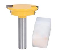 Mèches de fraisage pour joints de façade de tiroirs, mèche à joint verrouillé à pointe en carbure pour le travail du bois, fraise à queue de 1/2 pouce avec revêtement résistant à