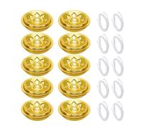 Mèches De Lampe À Huile Rondes-paquet De 20 Noyau De Brûleur En Coton À Motif Floral, Insert De Fil De Remplacement, Recharge D'éclairage À Haute Absorption | Accessoire De Décoration De Bureau D'aute