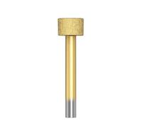 Mèches de routeur en diamant, couture brasée dorée, couteau droit, fraise for marbre, pierre, granit, Machine découpage(6.35mm Shank)
