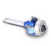 Mèches de toupie à tige arrondie de 8 mm, fraise ronde de coin en carbure, coupe-bordure à 4 lames pour le fraisage du bois, rayon métrique(1mm)