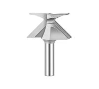 Mèches De Toupie De Traitement des Bords Et De Rainurage,mèche De Toupie Ronde à 45 Degrés pour Le Formage des Bords R18 / R30 / R50 1/2-ih,Outil De Fraisage De, 1/2*R30 Seamless, 1Pcs