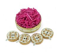 Mèches et flotteurs en liège pour lampes à huile de vigilance orthodoxe, mèches en cire d'abeille et paraffine pour bougies flottantes, pour la maison ou l'église (rouge)