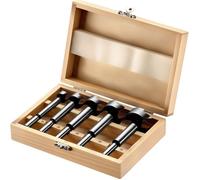 Mèches Forstner acier carbone lot 5 15/20/25/30/35mm coffret bois pour perçage