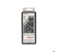 Mèches hélicoïdales à bois - BOSCH - Robust Line - Set de 5 - Ø 4-5-6-8-10mm - Coffret plastique