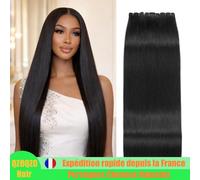 Mèches lisses, cheveux humains non traités, tissage de cheveux brésiliens, 1, 3, 4 mèches, vente de liquidation, tissage double à la machine, cheveux humains, 36, 38, 40, 42 pouces, extensions de Coul