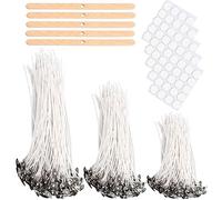 Meches pour Bougies,150 Pièces Meche Bougie 10cm/15cm/20cm Coton Mèche Bougie pour la Fabrication de Bougies, Bougie Bricolage