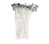 Mèches pour - Mèches pour coton | Kit à faire | 100 unités pré-cirées avec cils de fixation, longueurs de 9 cm et 20 cm, revêtement en soja naturel