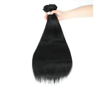 Mèches Synthétiques Lisses Naturelles, Tissage De Cheveux Bruns, Extensions De Cheveux, Ombré Rouge Blond, Faux Cheveux Longs