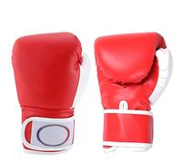 MechKit 1 paire de gants de boxe pour enfants, sac de boxe, gants de sparring d'entraînement pour garçons et filles (Rouge)