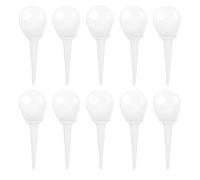 MechKit 10 pièces Tee de Golf courbé Clou de Golf en Forme de Chaise Clous légers Tee Ball Accessoire de Golf matière Plastique PE Durable pour l'entraînement des golfeurs 8,3 cm (Blanche)