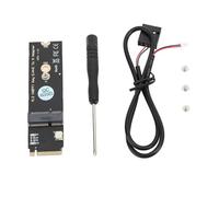 MechKit Adaptateur M.2 NGFF A E Key vers M.2 Key M SSD Convertisseur Haute Performance pour AX200 AX201 AX210 Module WiFi Bluetooth avec câble USB et kit de vis