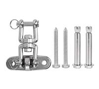 MechKit Boucle de Chaise Suspendue en Acier Inoxydable 304, Crochet pour hamac, Boucle pivotante, rotative à 360 degrés, Robuste pour balançoires extérieures, chaises suspendues, (Style V)