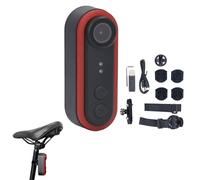 MechKit Caméra Vélo avec Feu Arrière, Camera de Vue Arrière 1080P HD Grand Angle de 150 Degrés Caméra Sport Étanche IPX6 Batterie 3500 mAh Connectez-Vous avec Votre Smartphone, Vidéo en Temps Réel