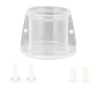 MechKit Collier de Protection Anti-Morsure pour Perroquet, Plume, guérison des blessures, Collier de Protection pour Oiseau, Acrylique Transparent, Taille réglable S M L (S diamètre extérieur 4,8