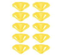 MechKit Cônes de Football Cônes de Sport d'entraînement d'agilité Durable Coupe-Vent Empilable Portable pour Exercices de Football Terrains d'entraînement de Football Gymnases (Jaune)