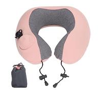 MechKit Coussin de Voyage Avion, Coussin de Cou en Forme de U Réglable Oreiller de Voyage Presse Gonflable avec Sac Rangement pour Voiture Avion Dormir