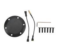 MechKit Couvercle de klaxon de volant en aluminium noir, ajustement universel, 6 trous, installation facile pour Nardi Sparco VERTEX, 6 boulons, volants de 84 mm de diamètre