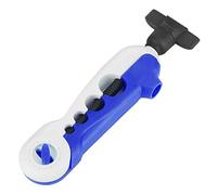 MechKit Enrouleur de Ligne de Pêche Multifonctionnel Rapide Accessoire d'emballage de Canne à Mer avec Conception d'enroulement Unique pour la pêche en Eau Douce en Eau salée (Blanc Bleu)