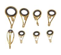 MechKit Kit de réparation de Pointe de Canne à pêche 8 pièces en Acier Inoxydable avec Anneau en céramique, Guide de Pointe de Canne à pêche, Conception de Remplacement pour