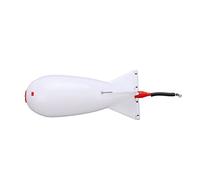 MechKit Lanceur d'appât Mangeoire à Carpe Grande Bombe Flotteur Leurre Support d'appât Mangeoire de pêche Outil de Nidification Matériau PP Durable pour Les pêcheurs à Longue (Blanche)